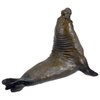 TOYANDONA Kids Elephant Seal Model Toy Realistic Sea Creature Figurines Model Sealife Toy Figures Kids Educational Toy (Light Brown)