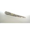 Gray white lilac yellow iridescent marbled acrylic metal alligator hair claw