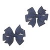 Dark Denim Toddler Hair Bow Set