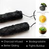 Vegan Biodegradable Activated Charcoal Bamboo Dental Floss. Candelilla Wax & Peppermint. Handmade Refillable Organic Bamboo Dispenser,. Zero Waste Oral Care (Dispenser +2 Refills)