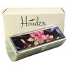 Houder Designer Lipstick Case with Mirror for Purse - Decorative Lipstick Holder with Gift Box - Velvet Lined - Protect Your Lipsticks in Style (Orchids)