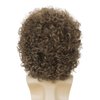 Salaibs Curly Brown Short Wigs for Men Natural Shaggy 80s Rocker Wig Realistic Synthetic Heat Resistant Hair Wig for Daily Party Use