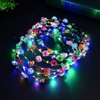 LED Flower Headband, Light Up Flower Crown Garland Headband Flower Headdress Floral Headband for Girls Hair Accessories Birthday Wedding Festival Holiday Favours Party Supplies,Hair Accessories