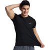 VAYAGER Men's Swim Shirts Rash Guard UPF 50+ T Shirts Quick Dry Loose Fit Water Surfing Shirt(Black-M)