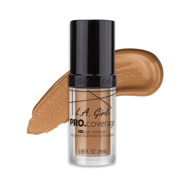 L.A. Girl Pro Coverage Liquid Foundation, Beige, 0.95 Fl Oz
