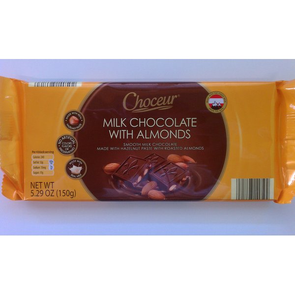 Choceur Milk Chocolate With Almonds 5.29 OZ (2 Pack)