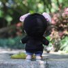 niannyyhouse Black Hoodies with Pocket Dark Blue Jeans 7.8in（20cm） Plush Humanoid Stuffed Doll Clothes (Black)