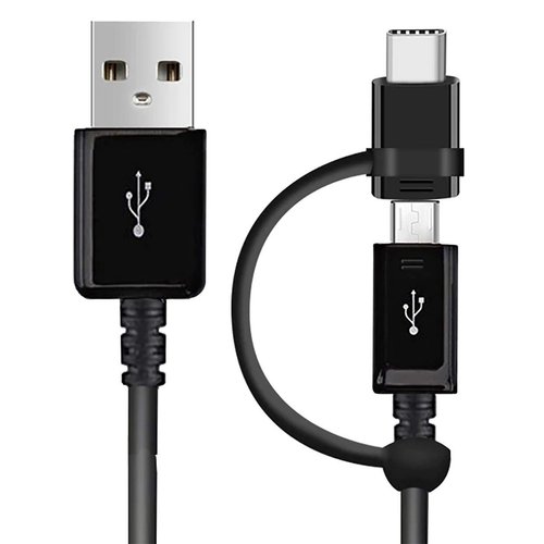 VOLT PLUS TECH Dual USB-C + MicroUSB [2Pack] Switch Cable Compatible with Google Pixel 8 Provides All Around True Dual USB Fast Quick Charging Speeds