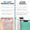 MA LASH Premade Fans Eyelash Extensions Mix and single Tray Volume Lash Extensions Long Stem Volume Premade Fans Lash Extension (BIG 3D CC 0.07 (7-13mm))
