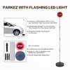 Reswish LED Light Parking Stop Sign,Smart Parking LED Garage Flashing Warning Stop Sign, Parking Assist LED Stop Sign Parking Assistant with Flashing Signal for Garage