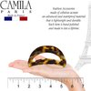 Camila Paris French Hair Clip, CP1573, 3.25 Inch, for Women with Thick Hair, Claw Clips Jaw, Durable Styling, Strong Hold, No Slip Grip, Made in France