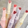 KWOLYKIM 2 Colors Jelly Lipsticks, Glass Water Hydrating Heart Shaped Lipsticks Moisturizing Tinted Lip Balm Lip Gloss Long Lasting Lip Pen Beauty Makeup Plumping Gloss Lip Glaze Gift for Women Girls