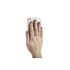 Hang Accessories Women's Charcoal Grey Bling Mobile Phone Ring Stand Holder with Bling Rhinestones & 360 Degree Rotation Finger Grip Phone Kickstand