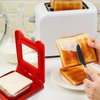 Maocufan Uncrustables Sandwich Maker, Sandwich Cutters for Kids Lunch, Create delightful treats effortlessly for your little ones with this easy-to-use sandwich maker. (red)