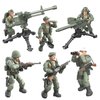 MEIEST 6 PCS Mini Soldier Military Action Figures, Army Model Building Block Toys with Multiple Military Weapons Accessories,Party Favors Set for Kids (Vietnam War U.S. Forces)