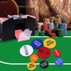 GSE Games & Sports Expert Small Blind, Big Blind, Dealer Button - Set of 3 Professional Casino Texas Hold‘em Poker Button for Gambling Card Games, Poker Nights, Tournaments