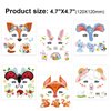 HOWAF 10 Sheets Kids Animal Face Tattoo for Birthday Party Favors, Water Transfer Butterfly Deer Bunny Leopard Squirrel Face Painting Temporary Tattoos for Boys Girls Festive Makeup Halloween Party