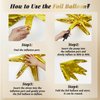 Royal Blue and Gold Balloon Garland Arch Kit, Blue and Gold Party Decorations with White Balloons Gold Confetti Latex Balloons for Anniversary Wedding New Year Graduation Birthday Party Decorations