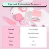 LASHVIEW Eyelash Extension Remover Cream, Strawberry Flavor Cream, Lash Extension Remover Cream,5g