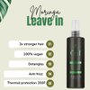 Moringa Oleifera Shampoo & LEAVE IN Conditioner Set - for Hair Growth, Repair & Shine - 6.6 oz - 100% vegan - includes mini mirror