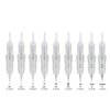 10 PCS M3 Needle Cartridge - Compatible with Intelli, Lady & Arrow Permanent Make Up Machine By Mellie Microblading - Ombre Powder Brows Shading Eyeliner Lip Tattoo (Needle, 1RL .35mm)