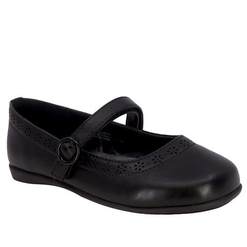LONDON FOG Girls School Uniform Shoe Youth and Toddler Sizes Mary Jane and Ballet Flat Styles Grays Black Size 3