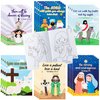ANGOLIO 24PCS Christian Bible Coloring Book for Kids Easter Holiday Activities Coloring Books Bible Verse Drawing Supplies for Sunday School Classroom Rewards Goodies Bag