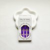 Purple Press on Nails Square Fake Nails Glossy Glue on Nails Short Solid Color False Nails with Design Full Cover Acrylic Nails Cute Press on Nails Stick on Nails for Women and Girls DIY Manicure 24Pcs