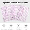 1pc Double Sided White Silicone Nano Hair Stroke Practice Skin Permanent Makeup Microblading Practice Pad Sheets for Eyebrow Training