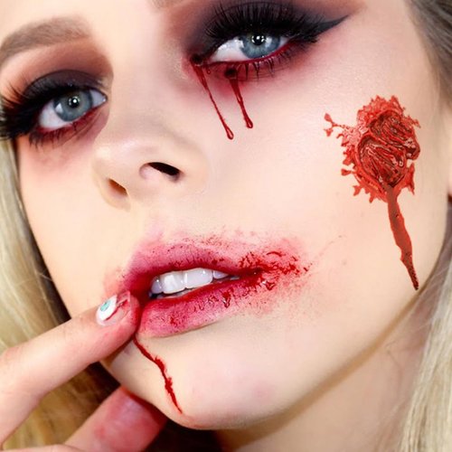 VEOFEMLEA 10 Sheets Halloween Scar Tattoos, Horror Realistic Fake Bloody Wound Stitch Scar Scab, Waterproof Temporary Tattoo Sticker, Halloween Party Decorations For Women and Men (S), 12cm x 7cm Each