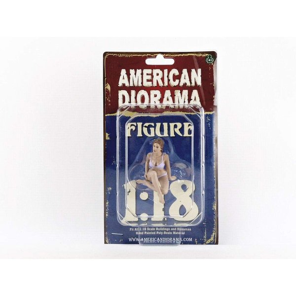 American Diorama 38173 Collectible Miniature Car Purple
