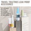 YUBIRD 10 PCS Silicone Travel Sleeves for Toiletries, Toiletry Sleeves for Leak Proofing, Leak Proof Sleeves for Travel Bottles, Travel Size Toiletries, Cruise Must Haves for Women Men