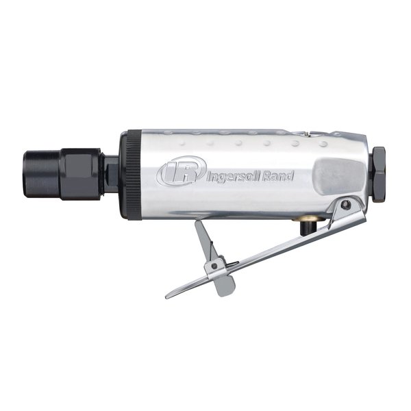 Ingersoll Rand 307B 1/4” Air Die Grinder, Straight, 28,000 RPM, 0.25 HP, Ball Bearing Construction, Safety Lock, Aluminum Housing, Lightweight Power Tool , Grey