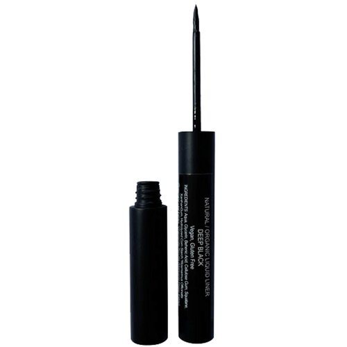 Mom's Secret 100% Natural Liquid Eyeliner Black, Organic, Vegan, Made in the USA, 0.21 oz.