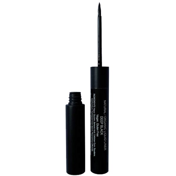 Mom's Secret 100% Natural Liquid Eyeliner Black, Organic, Vegan, Made in the USA, 0.21 oz.