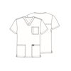 Cherokee V- Neck Men's Scrubs Top with Pockets WW670, M, Navy