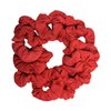 12 Pack Solid Hair Ties Scrunchies (Red)