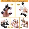 AQKILO Finger Puppet Set, Animals Puppet Show Theater Props, Novelty Toys Weird Stuff Gifts, Pack of Squirrel and Cat