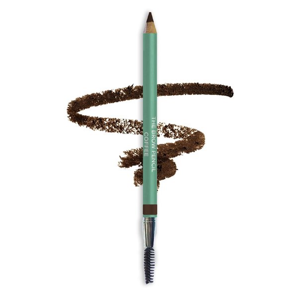 Damone Roberts Coffee Eyebrow Pencil - Powder & Wax Eyebrow Definer, Long-Lasting, Smudge-Proof, Cruelty-Free Formula for Naturally Defined Eyebrows (Dark Brown)