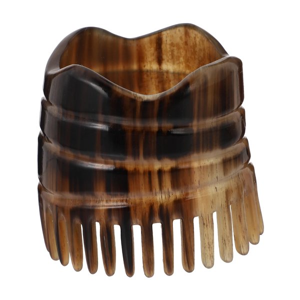 Healifty Head Massage Tool Hair Scalp Massager Natural Bull Horn Detangling Brush Fine Teeth Head Massager Exfoliating Shampoo Brush Shower Head Scratcher Comb Scalp Massage Comb Random Color