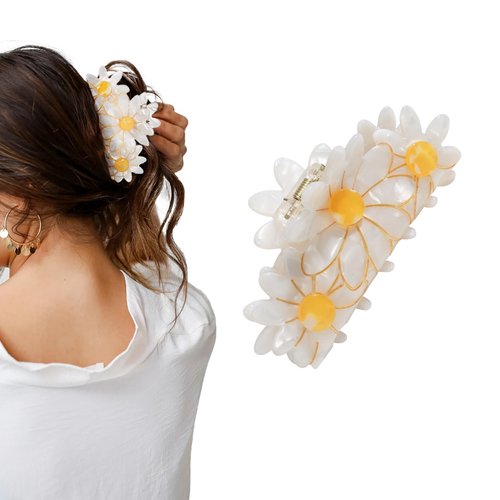 AMCAMI Flower Claw Clips Flower Hair Claw Clips Flower Hair Clips for Women Flower Clips for Hair Hair Claw Clips for Women Flower Claw Clips for Thick Hair Summer Claw Clips