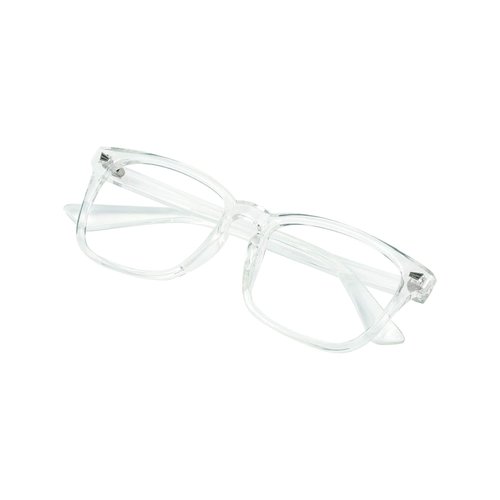 VisionGlobal Blue Light Blocking Glasses for Women/Men, Stylish Square Frame, Anti Glare (Clear,No Magnification)