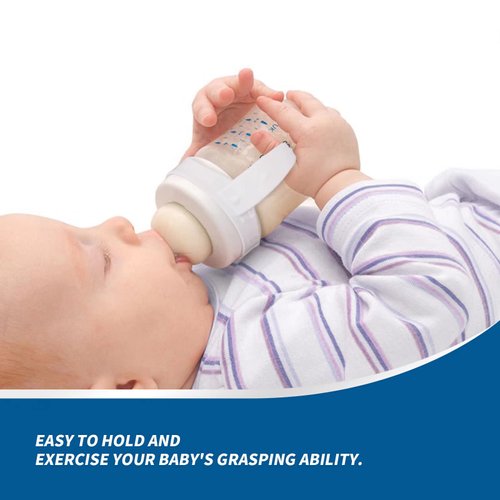 2 Pack Compatible Baby Bottle Handles for Philips Avent Natural Baby Bottles,Baby Bottle Holder - White