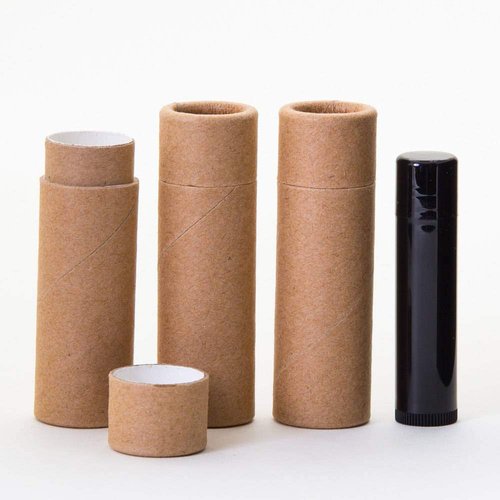 1/2 OZ (Tall) Kraft Paperboard Lip Balm/Deodorant/Cosmetic/Lotion Tubes x12