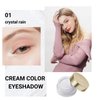 Oulac Shimmer White Cream Eyeshadow-Eyeshadow Prime| as Highlighter Waterproof & Long Lasting Glitter Eyeshadow Natural Color Eye Shadow for Women 6g (01)