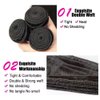 Body Wave Brazilian Virgin Hair Bundles - Unprocessed 100% Human Hair Weave for Black Women - 3 Bundles Natural Black Color Hair Extensions