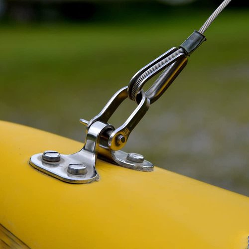 Mtsooning 10PCS Wire Thimble Rigging, M5 Stainless Steel Rope Thimble for 3/16 Inches Diameter Wire Cable