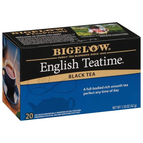 Bigelow Tea English Teatime Black Tea, Caffeinated, 20 Count (Pack of 6), 120 Total Tea Bags