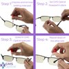 GMS Optical® Silicone Symmetrical Shape Screw-in Eyeglass Nose Pads, Anti Slip, Small - (11mm Screw in, 10 Pair)