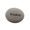 Garden Age Supply Wisdom Engraved Stone Inspirational Sandblast, Perfect Gorgeous Unique Gift Ideas, Natural Beach Pebble Rock